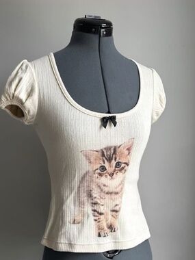 Serpenti Vintage Kitten Baby Tee